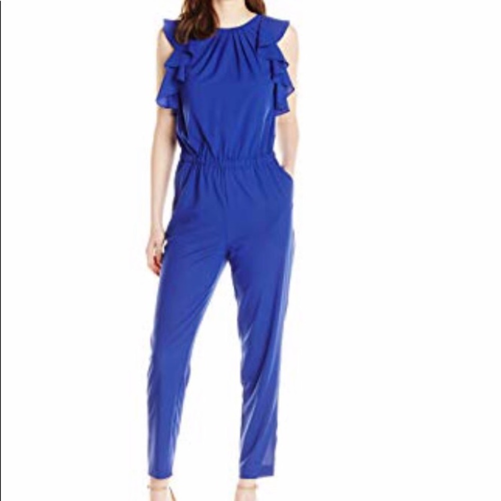 Shoshanna Katrina Flutter Sleeve Jumpsuit